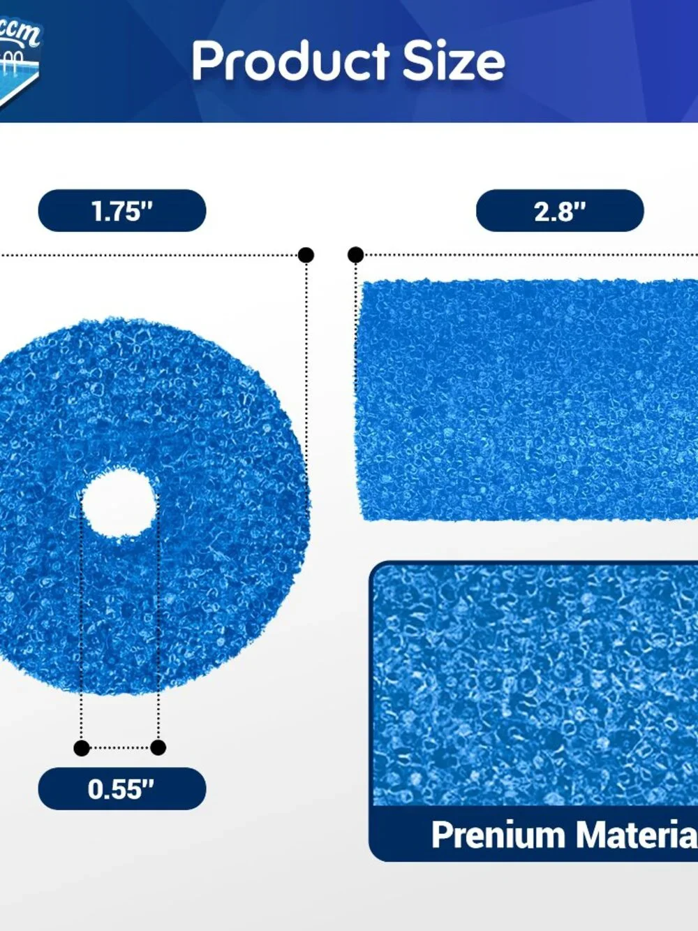 for Polaris Pool Cleaner Parts, 12 Pack Sweep Hose Tail Scrubbers Replacement fo